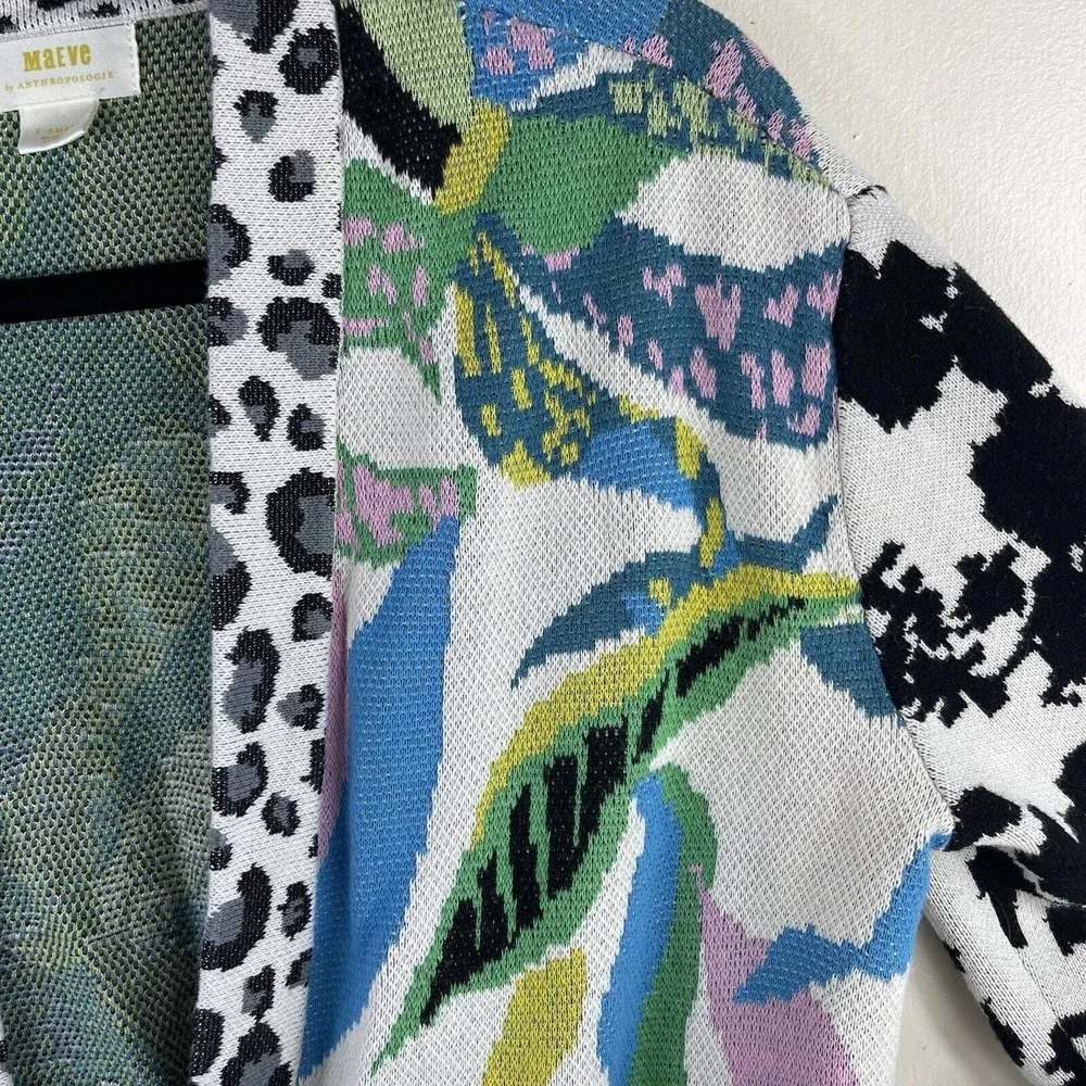 Anthropologie Maeve‎ Savannah Contrast Open Cardigan X-Small
